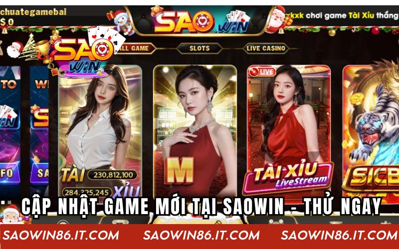 Cập nhật game mới tại Saowin - thử ngay hôm nay
