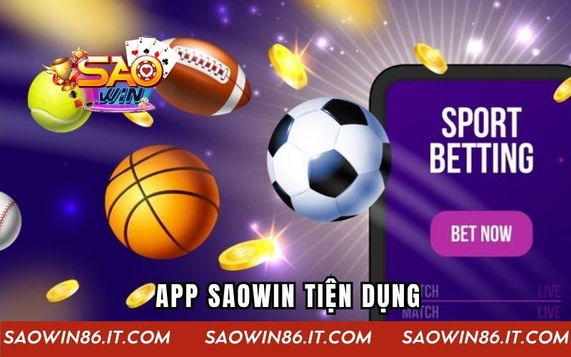 Giao diện chính của ứng dụng Saowin sau khi tải về điện thoại